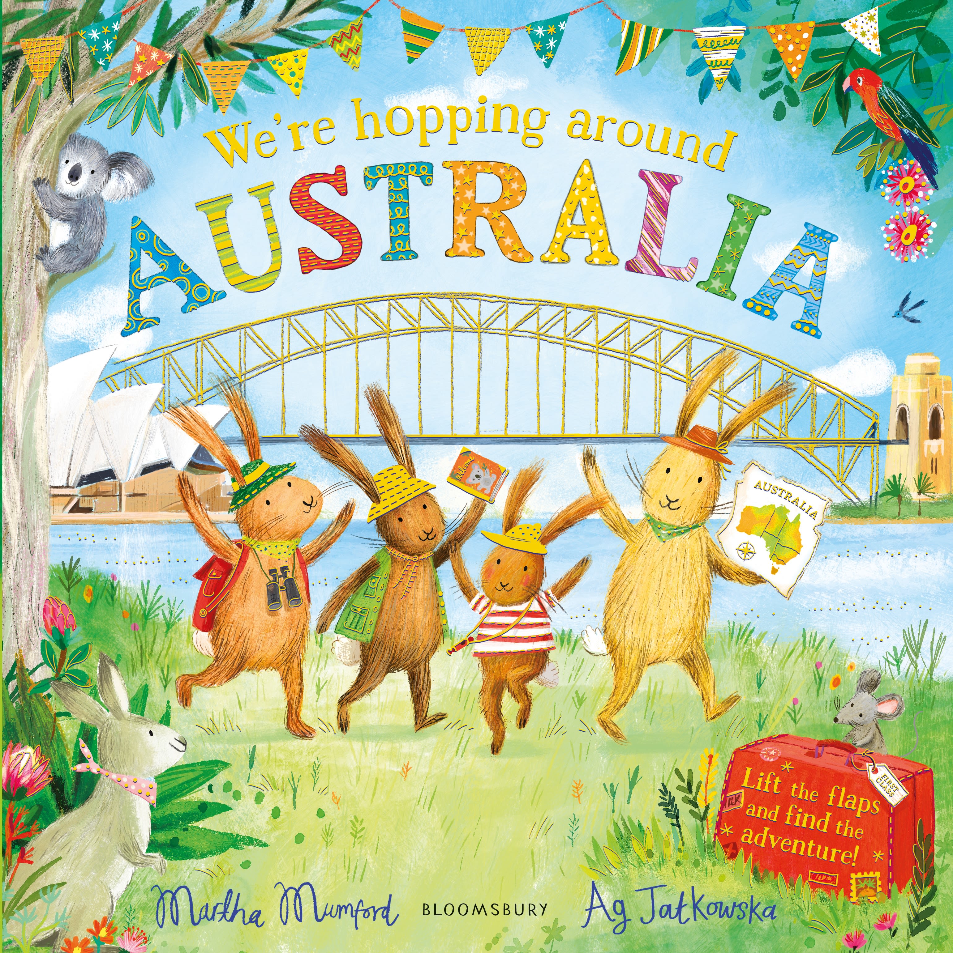 We're Hopping Around Australia: A Lift-the-Flap Adventure (The Bunnies of Hoppity Hill)