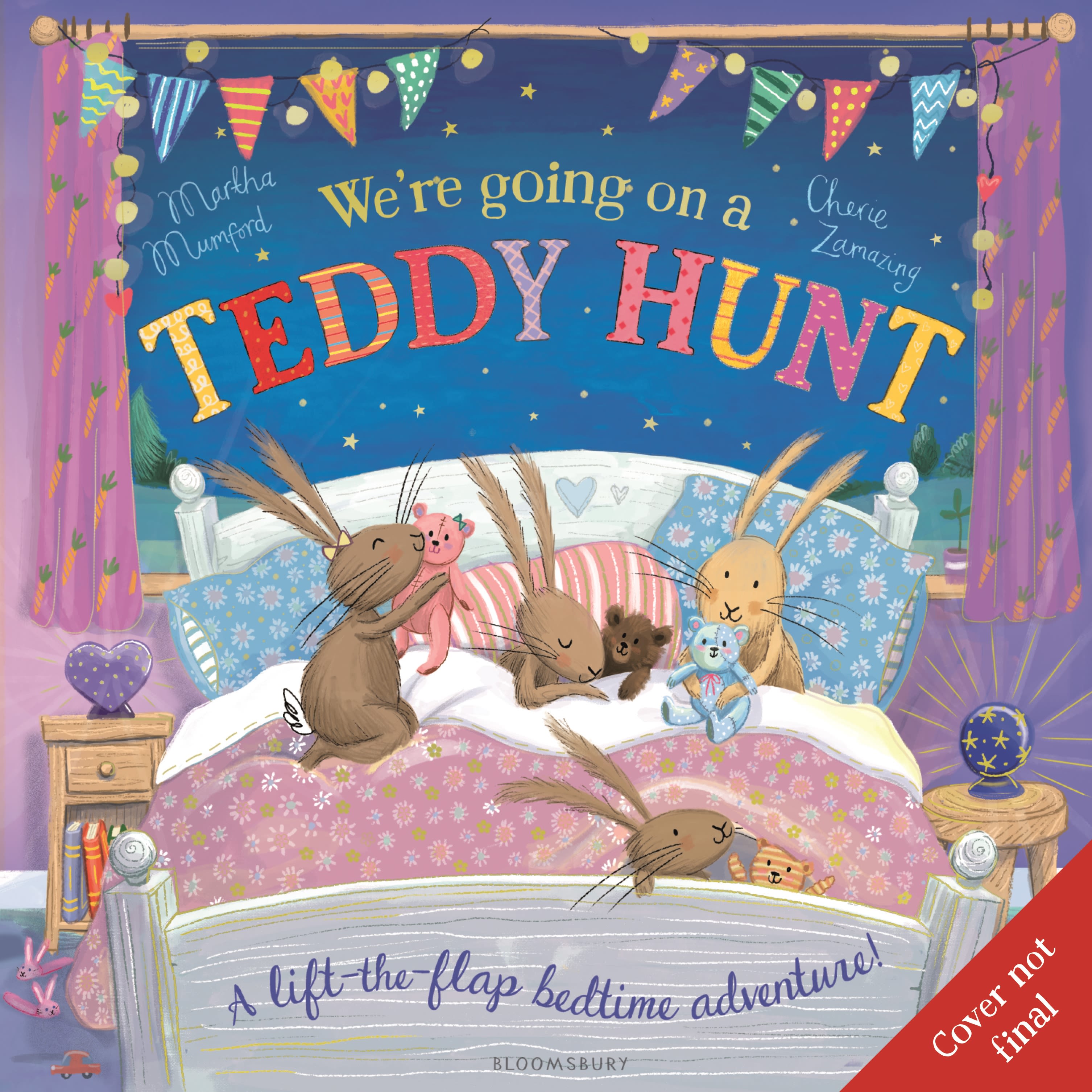 We're Going on a Teddy Hunt: A Bedtime Lift-the-Flap Adventure (The Bunnies of Hoppity Hill)