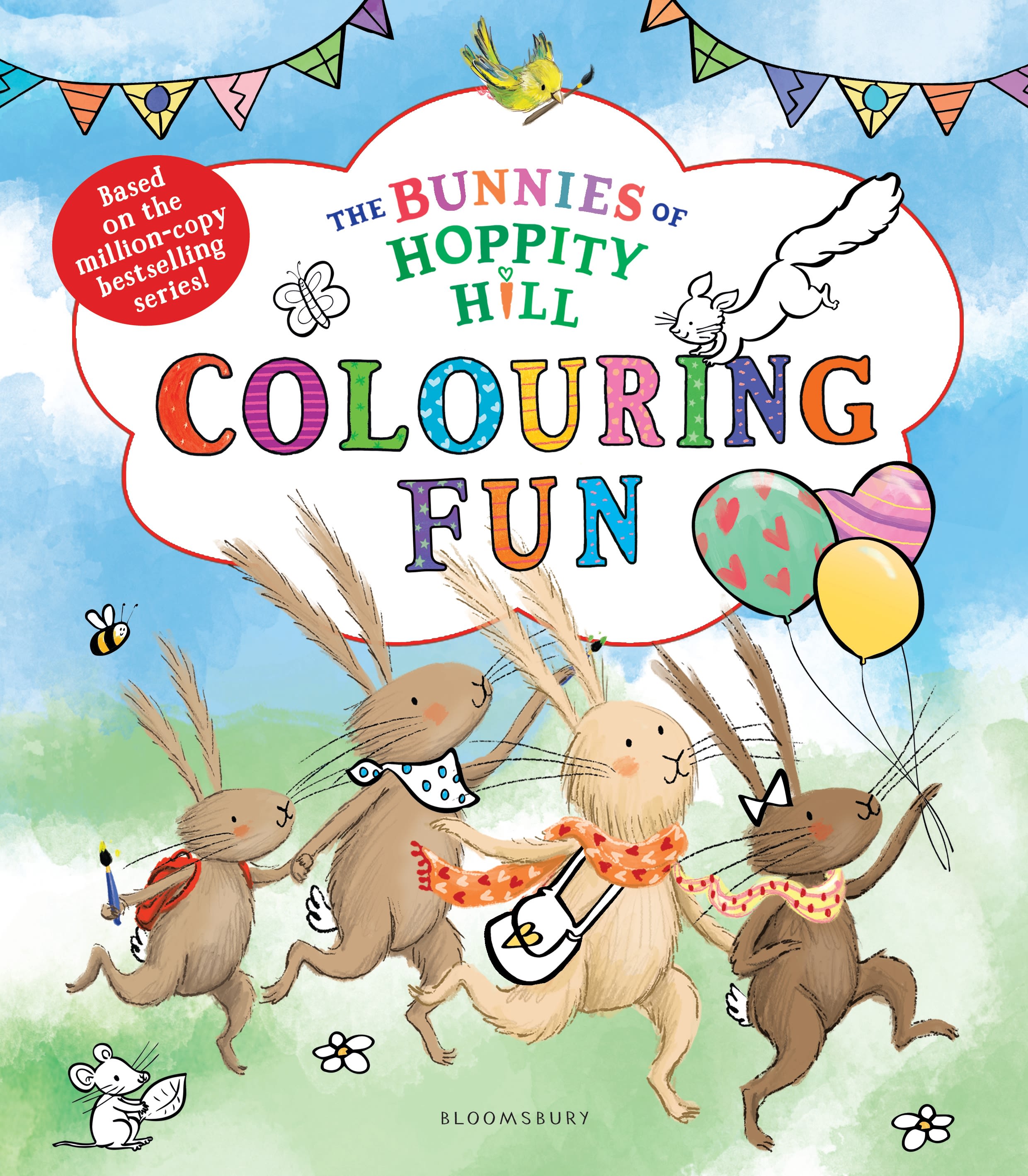 The Bunnies of Hoppity Hill: Colouring Fun: A cute and cosy colouring adventure - perfect for Easter holidays! (The Bunnies of Hoppity Hill)