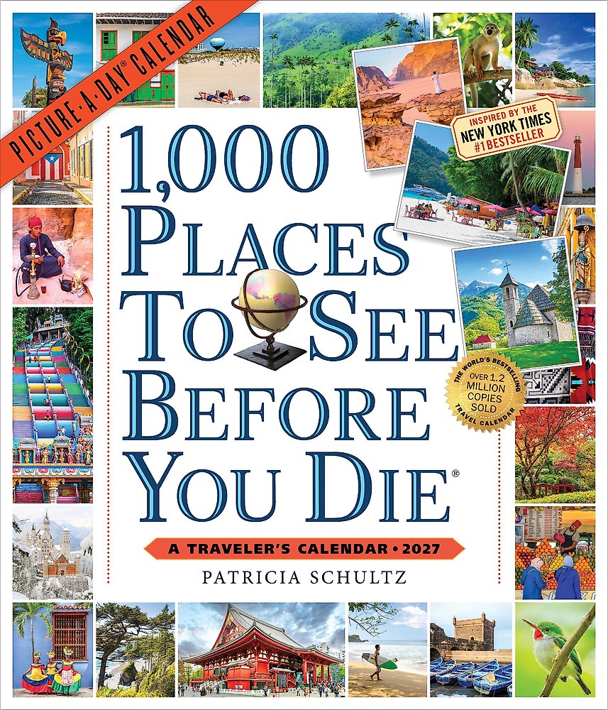 1,000 Places to See Before You Die Picture-A-Day  Wall Calendar 2027