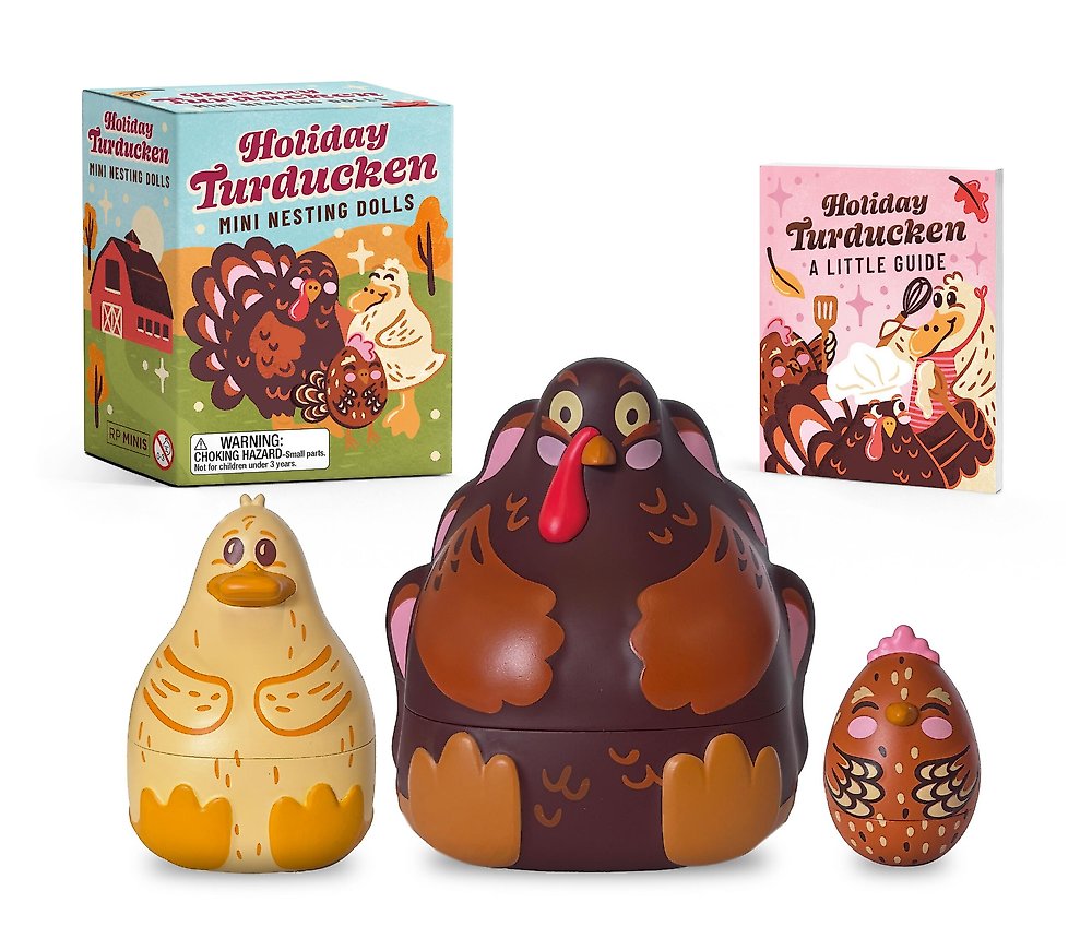 Holiday Turducken Mini Nesting Dolls