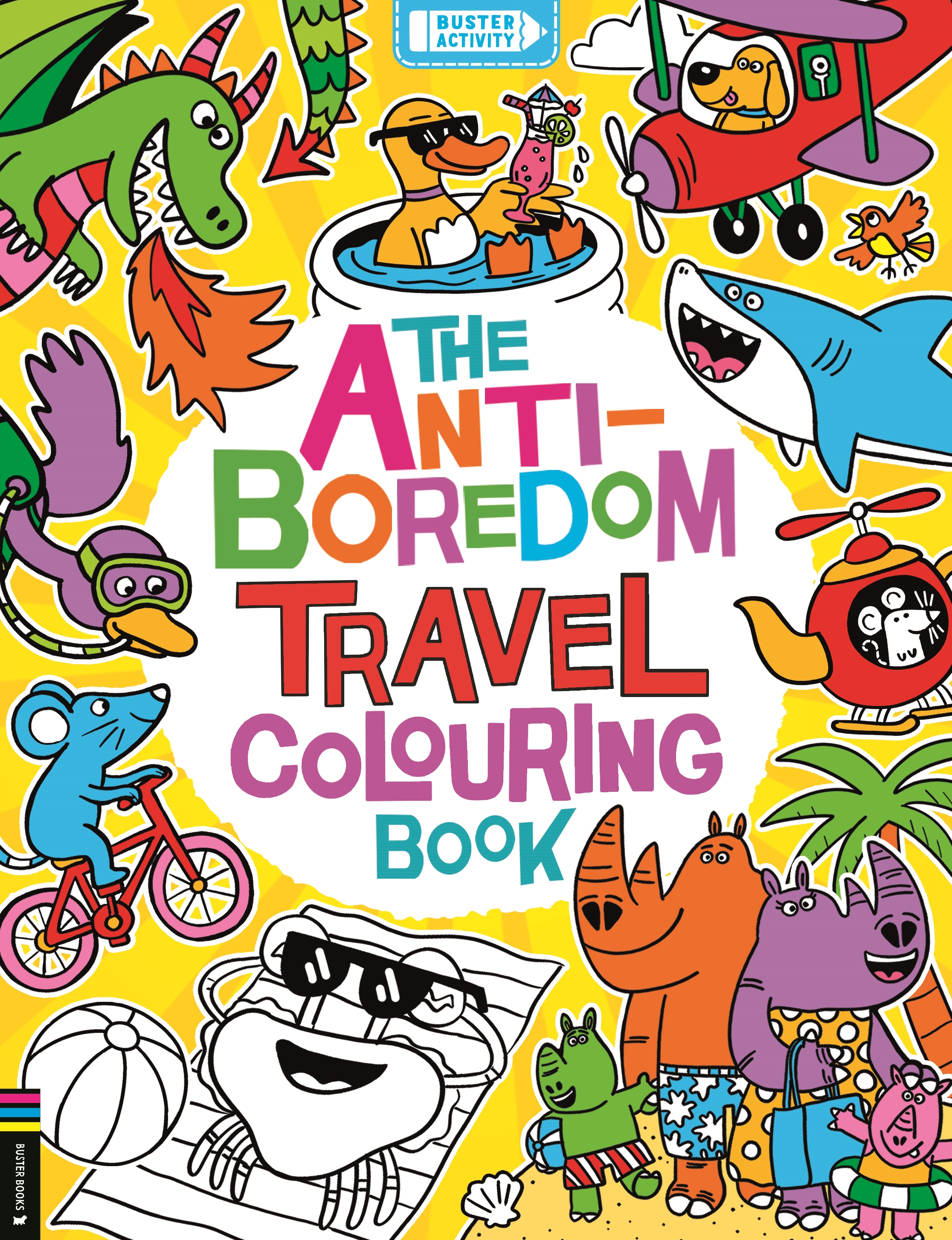 The Anti-Boredom Travel Colouring Book