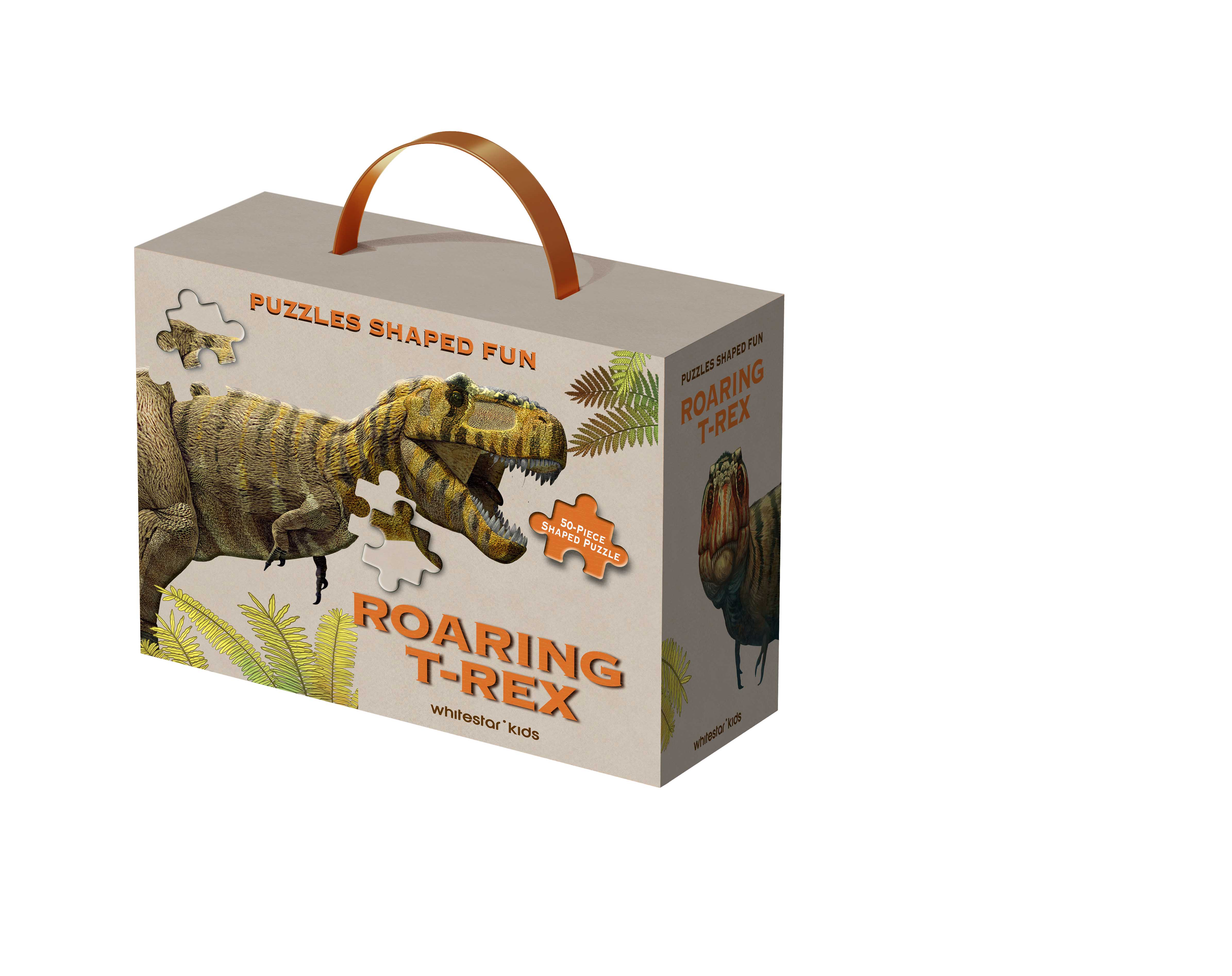 Shaped Puzzle Fun: Roaring T. Rex