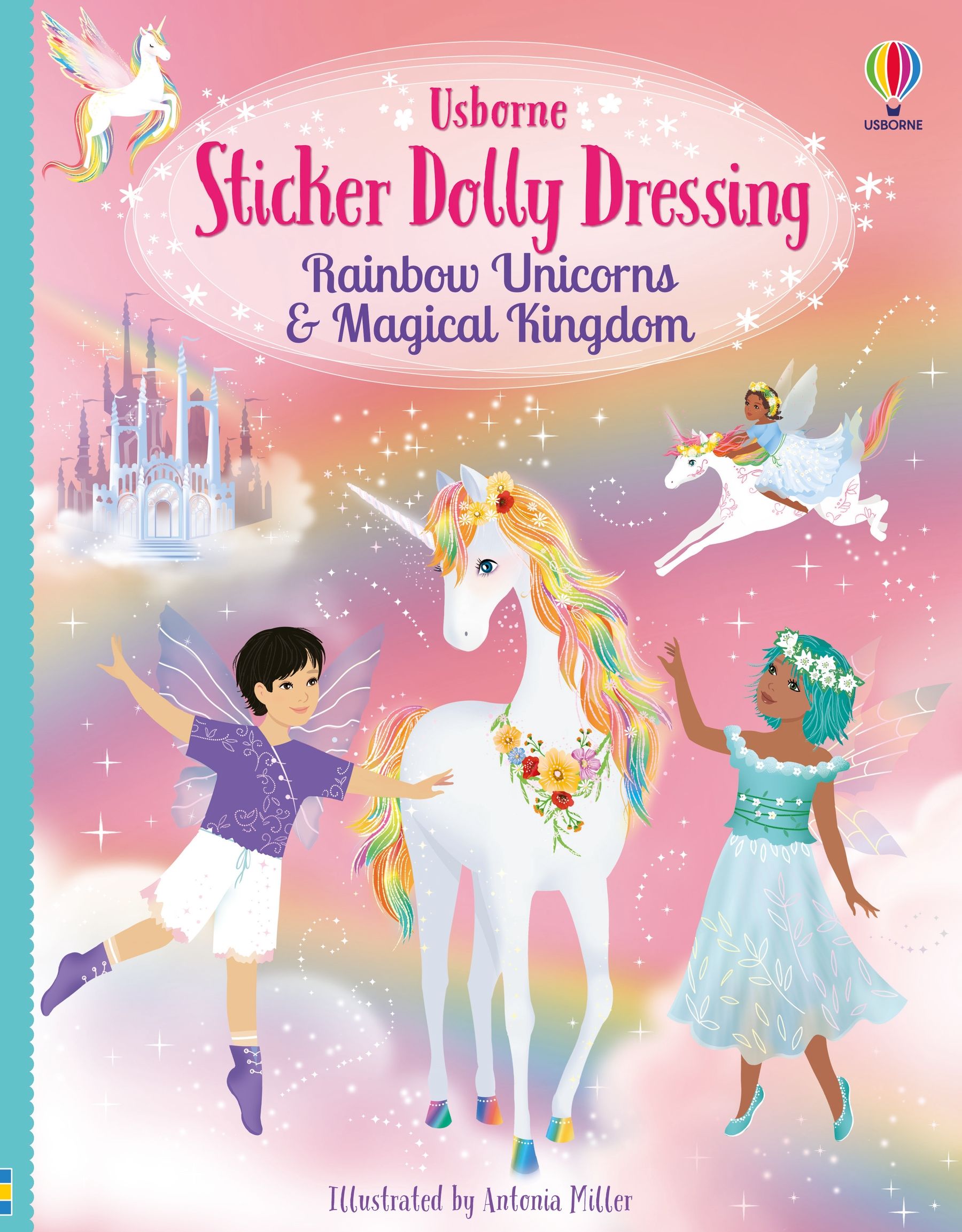 Sticker Dolly Dressing Rainbow Unicorns and Magical Kingdom