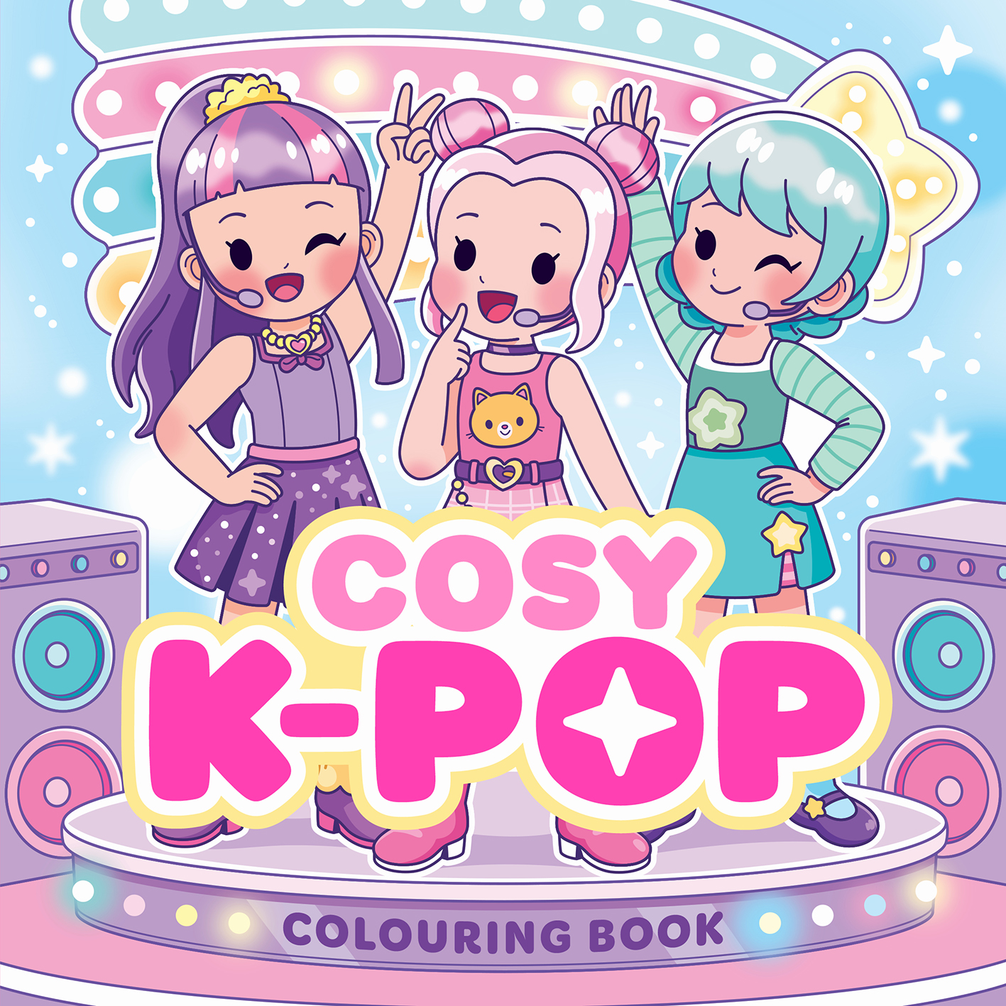 Cosy K-Pop Colouring Book