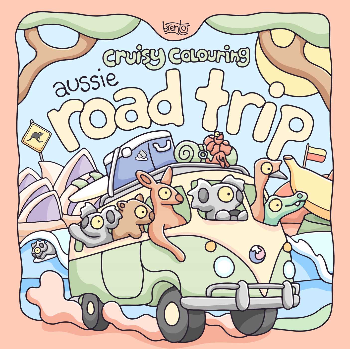Cruisy Colouring: Aussie Road Trip