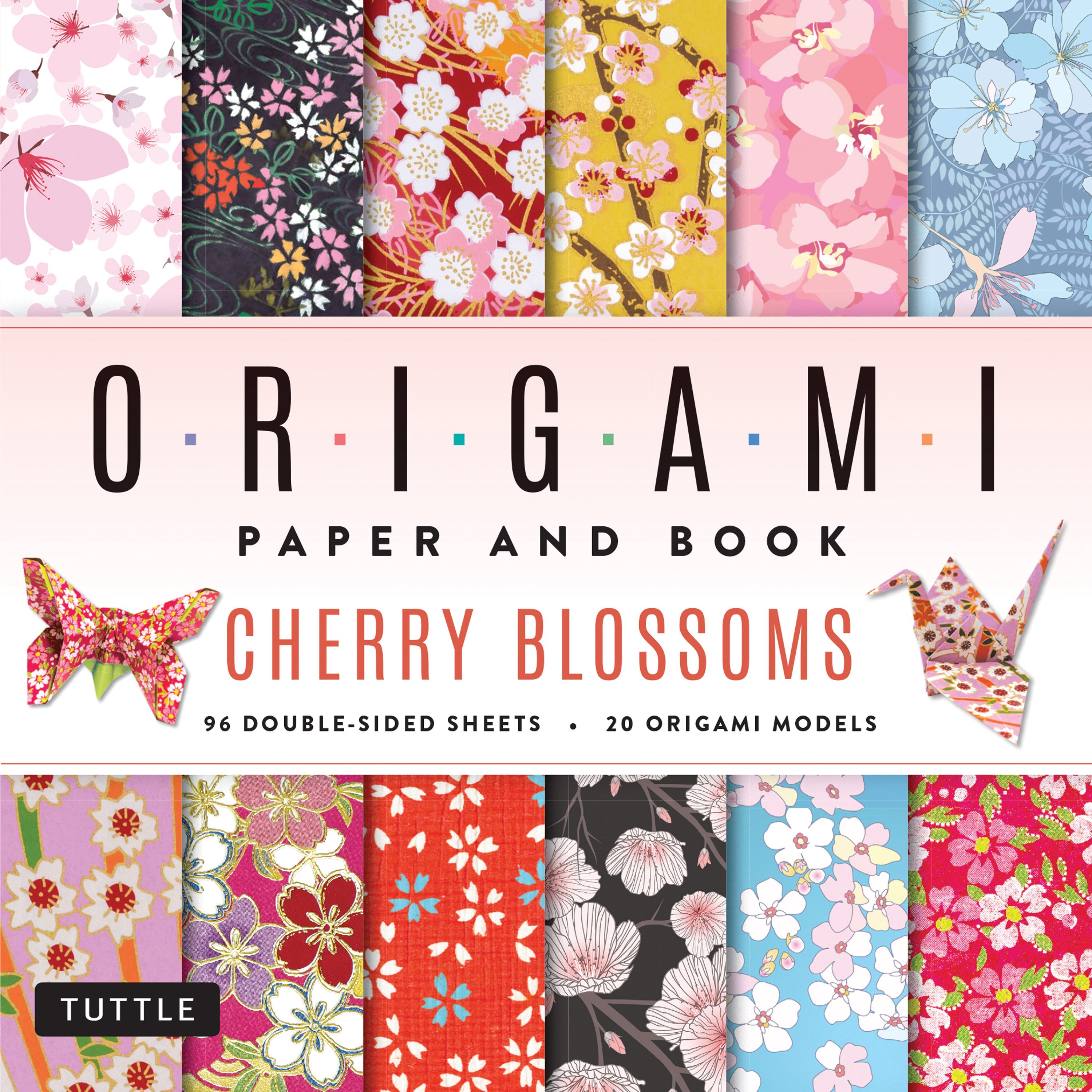 Cherry Blossoms Origami Paper and Book